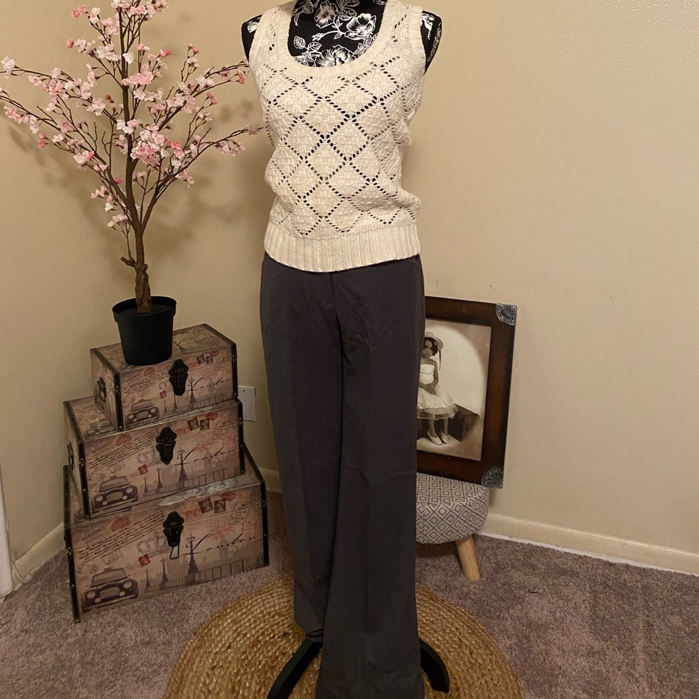 Wide leg pants, cuffs